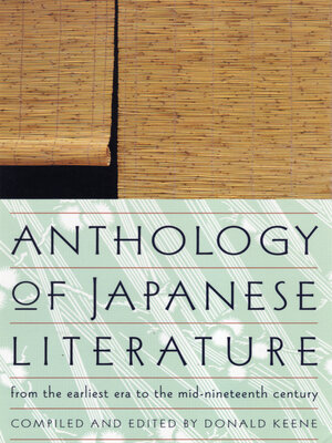 cover image of Anthology of Japanese Literature